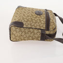 CELINE Macadam Canvas C Sulky Shoulder Bag PVC 2 Set Brown Beige Auth 172314-4