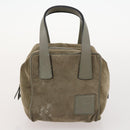 BALLY Dior Fendi Honeycomb Shoulder Bag Suede 3 Set Gray Navy black Auth 172316-9