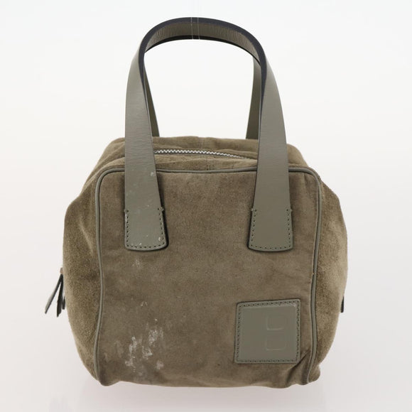 BALLY Dior Fendi Honeycomb Shoulder Bag Suede 3 Set Gray Navy black Auth 172316
