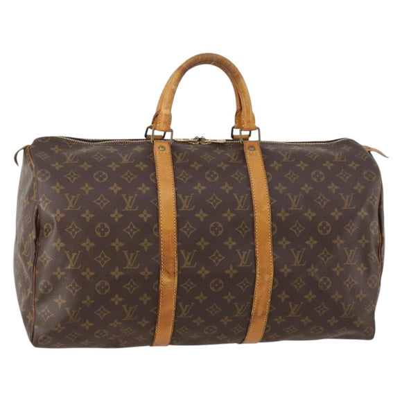 LOUIS VUITTON Monogram Keepall 50 Boston Bag M41426 LV Auth 172320