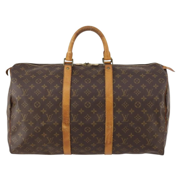 LOUIS VUITTON Monogram Keepall 50 Boston Bag M41426 LV Auth 172320