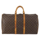 LOUIS VUITTON Monogram Keepall 55 Boston Bag M41424 LV Auth 172324-13