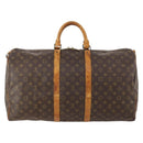 LOUIS VUITTON Monogram Keepall 55 Boston Bag M41424 LV Auth 172324-2