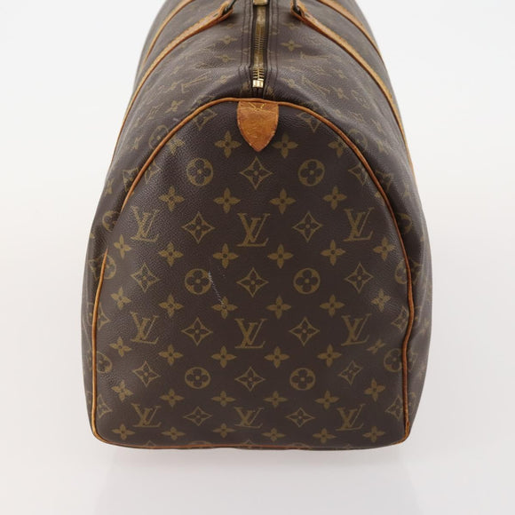 LOUIS VUITTON Monogram Keepall 55 Boston Bag M41424 LV Auth 172324