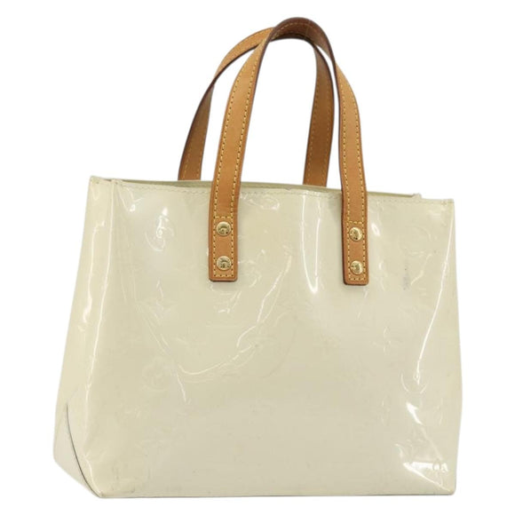LOUIS VUITTON Monogram Vernis Reade PM Hand Bag Perle M91336 LV Auth 172337