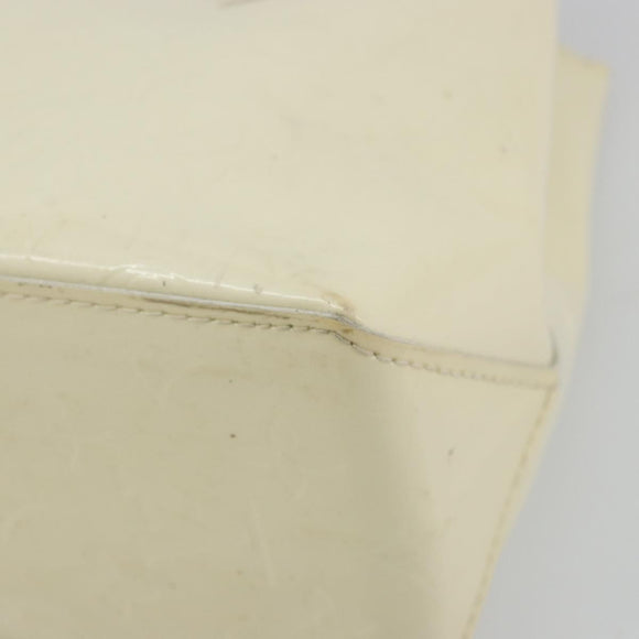 LOUIS VUITTON Monogram Vernis Reade PM Hand Bag Perle M91336 LV Auth 172337