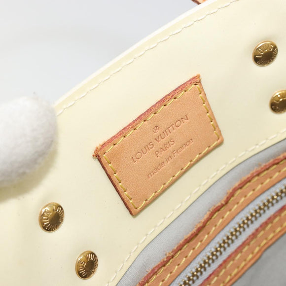 LOUIS VUITTON Monogram Vernis Reade PM Hand Bag Perle M91336 LV Auth 172337