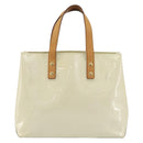 LOUIS VUITTON Monogram Vernis Reade PM Hand Bag Perle M91336 LV Auth 172337-13