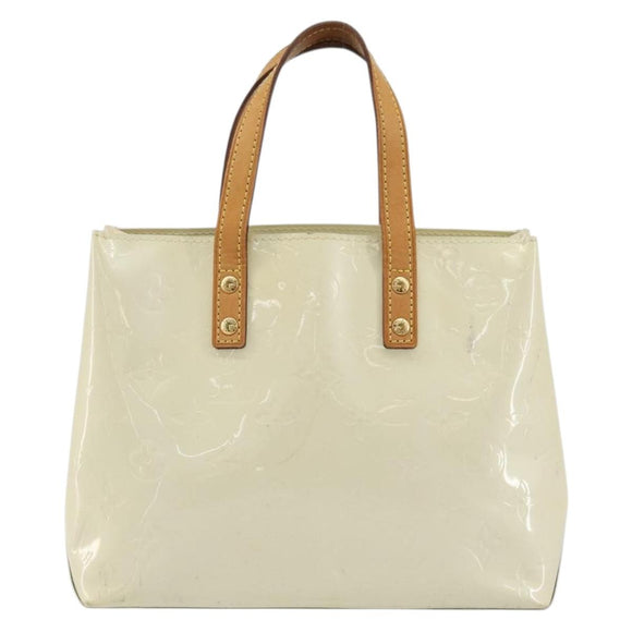 LOUIS VUITTON Monogram Vernis Reade PM Hand Bag Perle M91336 LV Auth 172337
