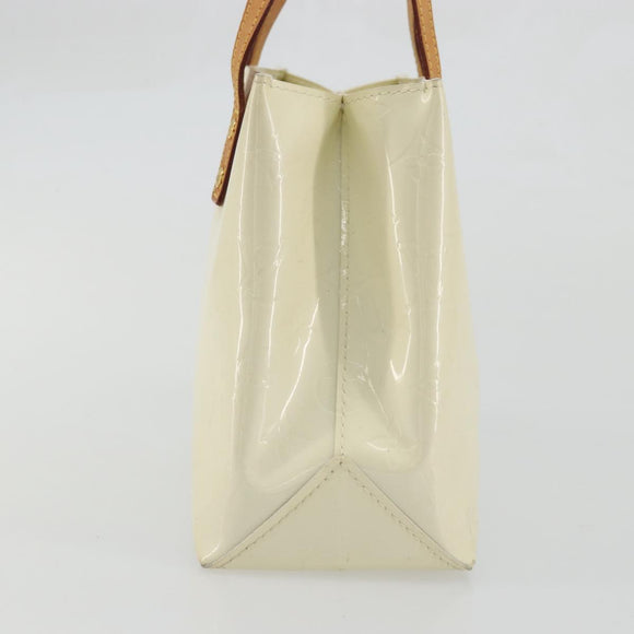 LOUIS VUITTON Monogram Vernis Reade PM Hand Bag Perle M91336 LV Auth 172337
