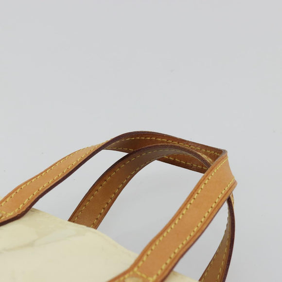LOUIS VUITTON Monogram Vernis Reade PM Hand Bag Perle M91336 LV Auth 172337