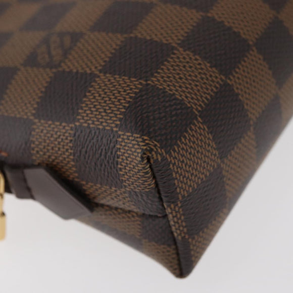LOUIS VUITTON Damier Ebene Pochette Cosmetic GM Pouch N23345 LV Auth 172340V