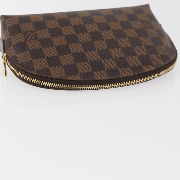 LOUIS VUITTON Damier Ebene Pochette Cosmetic GM Pouch N23345 LV Auth 172340V