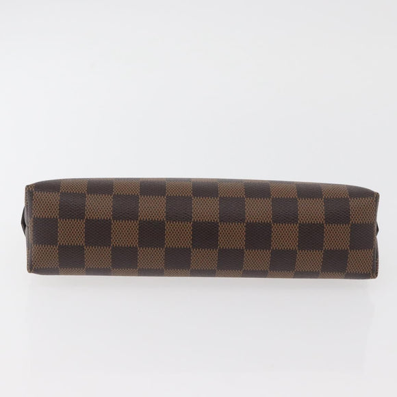LOUIS VUITTON Damier Ebene Pochette Cosmetic GM Pouch N23345 LV Auth 172340V