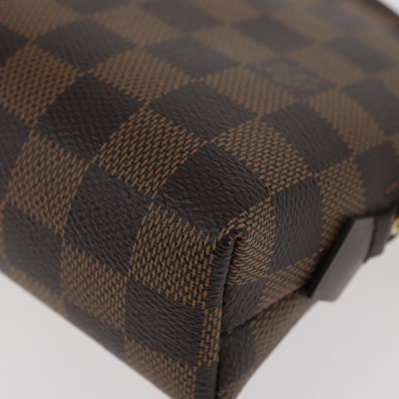 LOUIS VUITTON Damier Ebene Pochette Cosmetic GM Pouch N23345 LV Auth 172340V