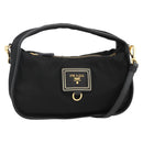 PRADA Hand Bag Nylon 2way Black Gold Auth 172342SAV-1