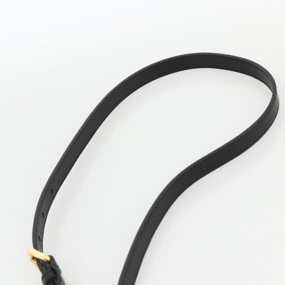 PRADA Hand Bag Nylon 2way Black Gold Auth 172342SAV