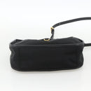 PRADA Hand Bag Nylon 2way Black Gold Auth 172342SAV-11