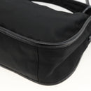 PRADA Hand Bag Nylon 2way Black Gold Auth 172342SAV-14