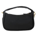 PRADA Hand Bag Nylon 2way Black Gold Auth 172342SAV-3