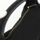 PRADA Hand Bag Nylon 2way Black Gold Auth 172342SAV-6