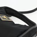 PRADA Hand Bag Nylon 2way Black Gold Auth 172342SAV-8