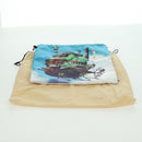 LOEWE Ghibli Collaboration Howl's Moving Castle Pouch Canvas Blue Auth 172346SM-12