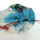 LOEWE Ghibli Collaboration Howl's Moving Castle Pouch Canvas Blue Auth 172346SM-6