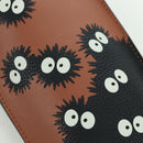 LOEWE Ghibli Collaboration Gate Pocket Bag Leather Brown Silver Auth 172347SM-19
