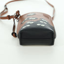 LOEWE Ghibli Collaboration Gate Pocket Bag Leather Brown Silver Auth 172347SM-5