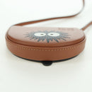 LOEWE Ghibli Collaboration Heel Pouch Mini Bag Leather Brown Auth 172348SM-5