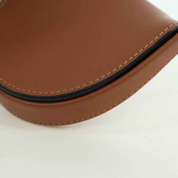 LOEWE Ghibli Collaboration Heel Pouch Mini Bag Leather Brown Auth 172348SM