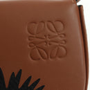 LOEWE Ghibli Collaboration Heel Pouch Mini Bag Leather Brown Auth 172348SM-19