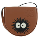 LOEWE Ghibli Collaboration Heel Pouch Mini Bag Leather Brown Auth 172348SM-13