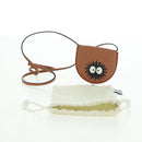 LOEWE Ghibli Collaboration Heel Pouch Mini Bag Leather Brown Auth 172348SM-12