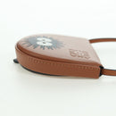 LOEWE Ghibli Collaboration Heel Pouch Mini Bag Leather Brown Auth 172348SM-4
