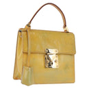 LOUIS VUITTON Monogram Vernis Spring street Hand Bag Gris M91029 LV Auth 172351-1