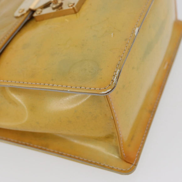 LOUIS VUITTON Monogram Vernis Spring street Hand Bag Gris M91029 LV Auth 172351