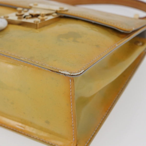 LOUIS VUITTON Monogram Vernis Spring street Hand Bag Gris M91029 LV Auth 172351