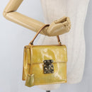 LOUIS VUITTON Monogram Vernis Spring street Hand Bag Gris M91029 LV Auth 172351-23