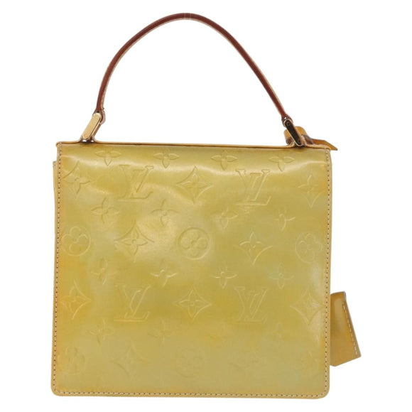 LOUIS VUITTON Monogram Vernis Spring street Hand Bag Gris M91029 LV Auth 172351