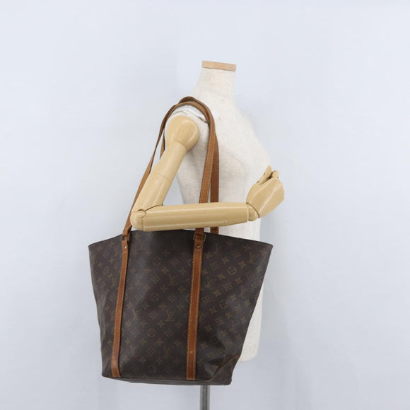 LOUIS VUITTON Monogram Sac Shopping Tote Bag M51108 LV Auth 172358