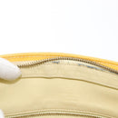 LOUIS VUITTON Monogram Vernis Houston Hand Bag Lime Yellow M91055 LV Auth 172363-10