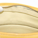 LOUIS VUITTON Monogram Vernis Houston Hand Bag Lime Yellow M91055 LV Auth 172363-18