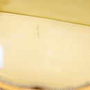 LOUIS VUITTON Monogram Vernis Houston Hand Bag Lime Yellow M91055 LV Auth 172363-11