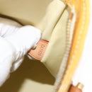 LOUIS VUITTON Monogram Vernis Houston Hand Bag Lime Yellow M91055 LV Auth 172363-12