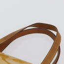 LOUIS VUITTON Monogram Vernis Houston Hand Bag Lime Yellow M91055 LV Auth 172363-8