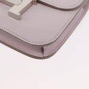 HERMES Constance Slim Wallet Leather Pink Silver Auth 172366SM-10