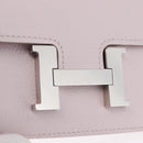 HERMES Constance Slim Wallet Leather Pink Silver Auth 172366SM-13
