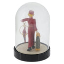 LOUIS VUITTON Snow Globe Pageboy Clear Red LV Auth 172367A-3